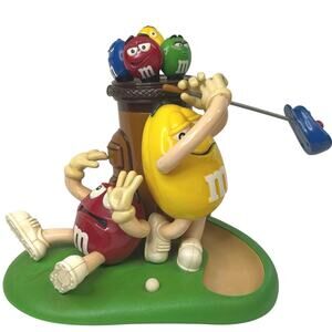 M&M's Mulligan-Ville Candy Golf Dispenser Red Yellow collectible